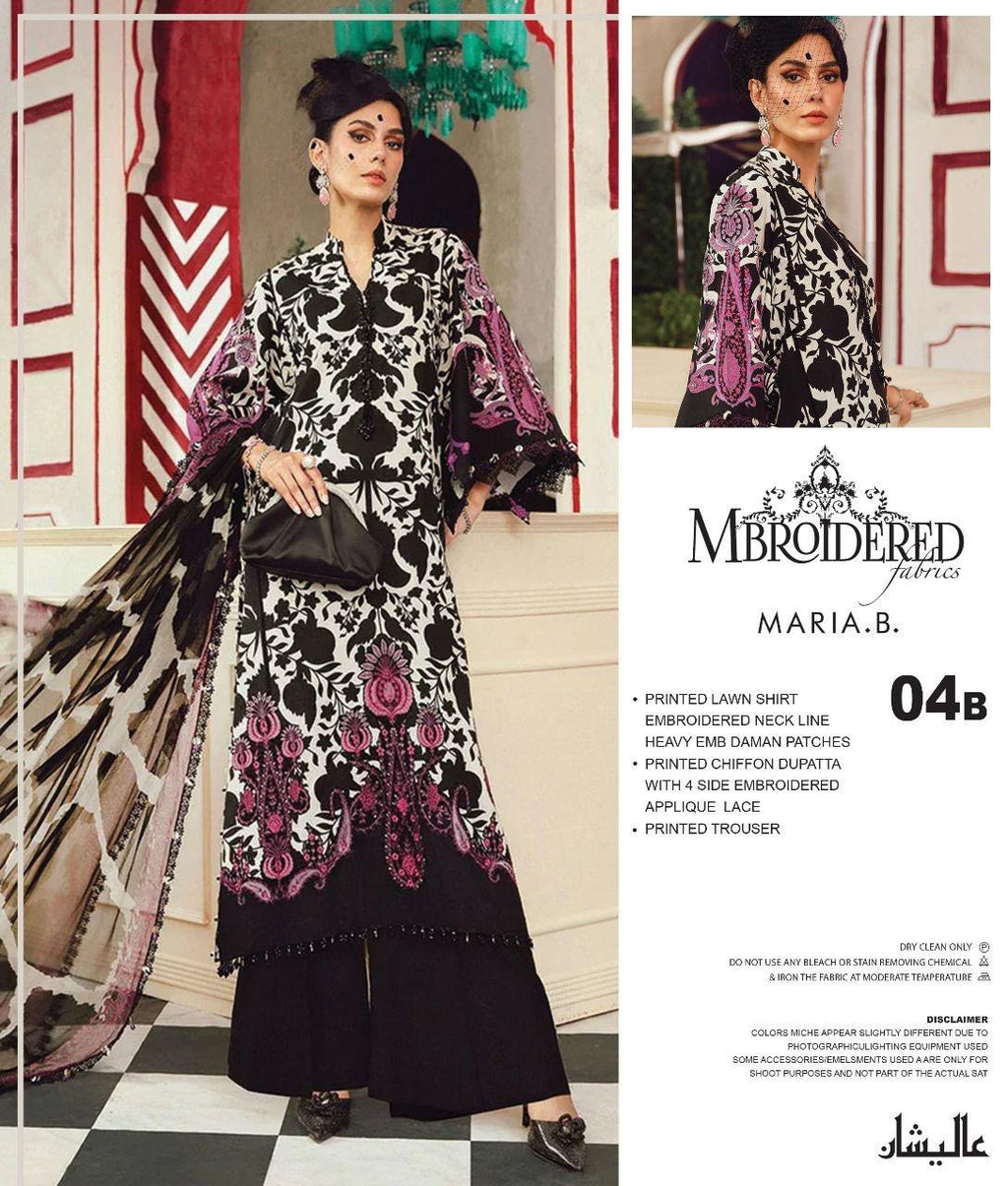 Maria B  Embroidered Ladies Lawn Suit