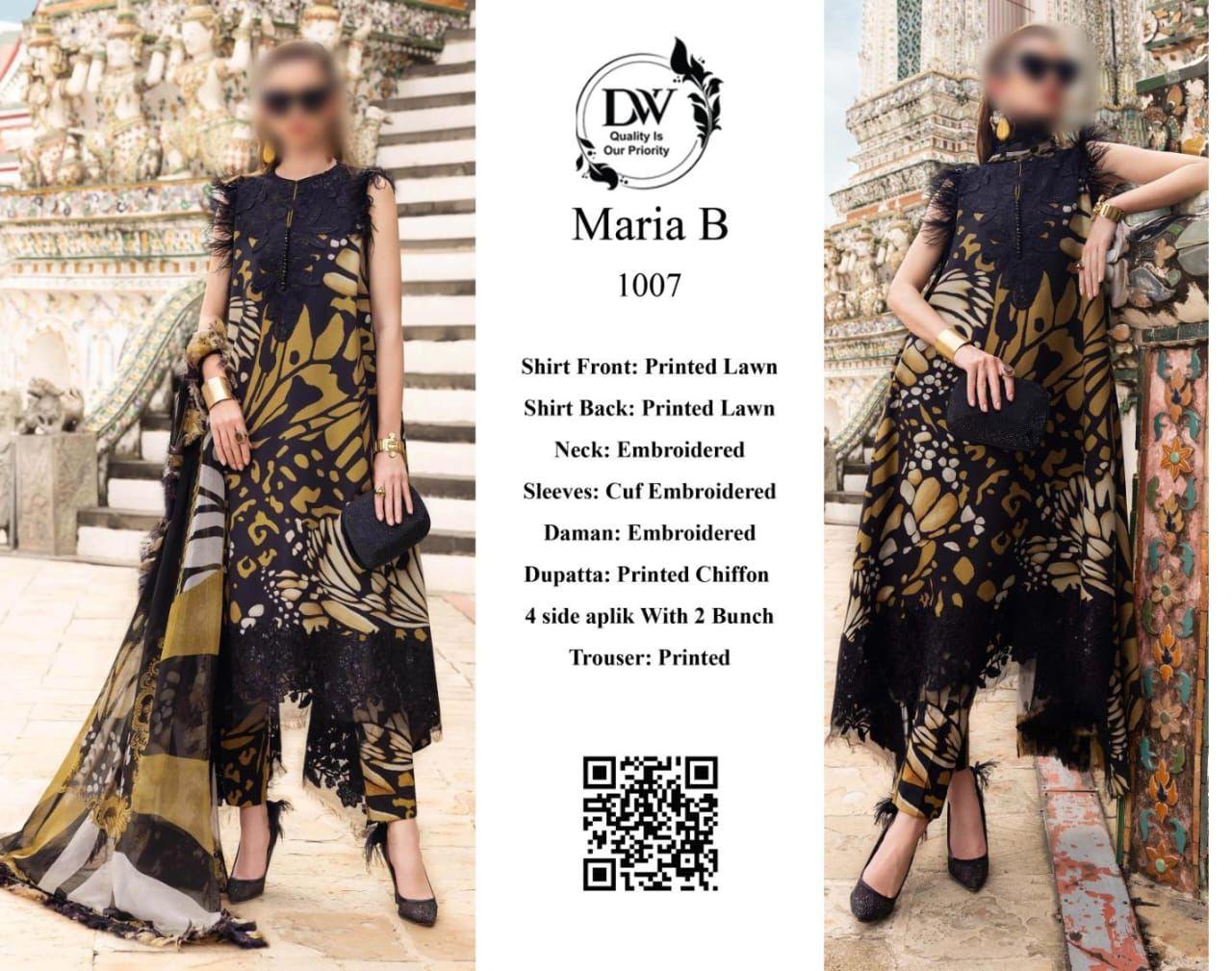 Maria B  Embroidered Ladies Lawn Suit