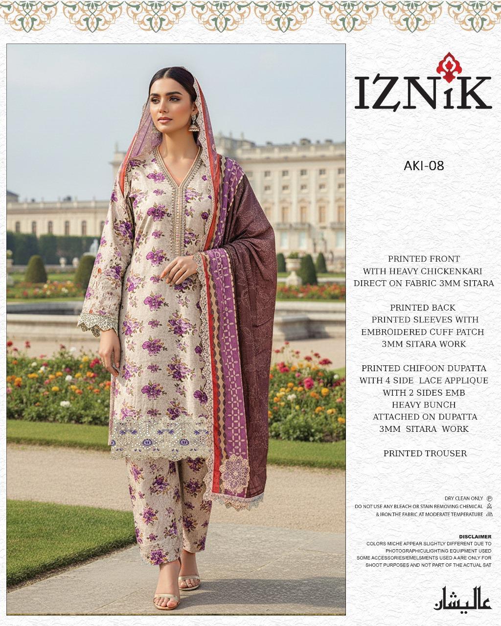 Iznik Classic Lawn Suit for Women – Premium Fabric Quality I5