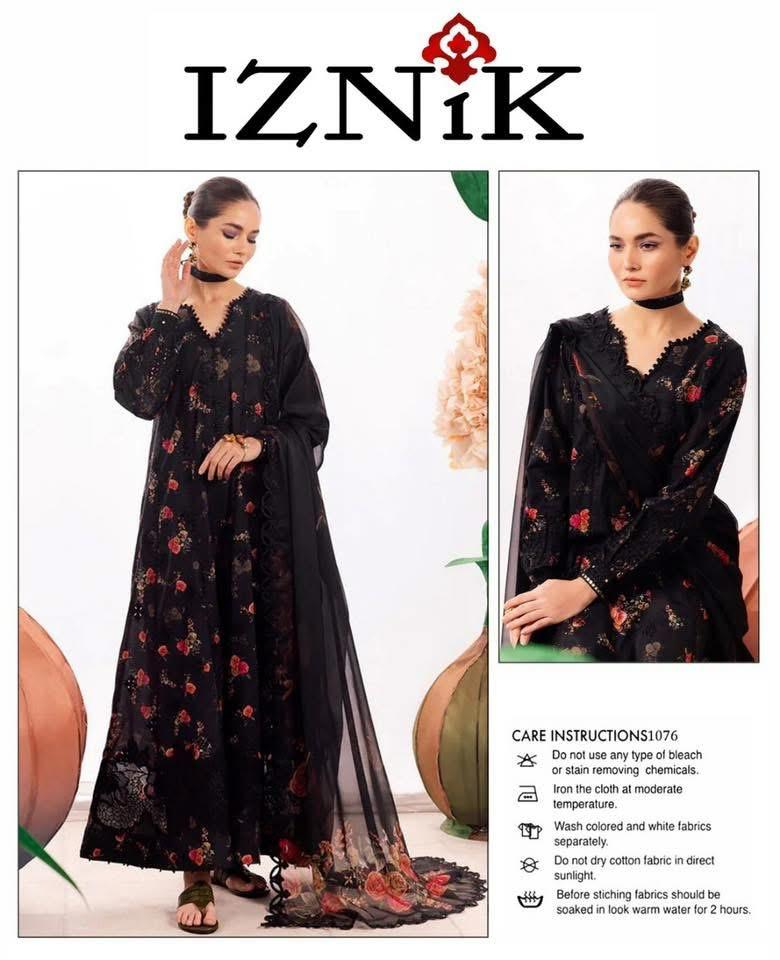 Iznik Classic Lawn Suit for Women – Premium Fabric Quality I6